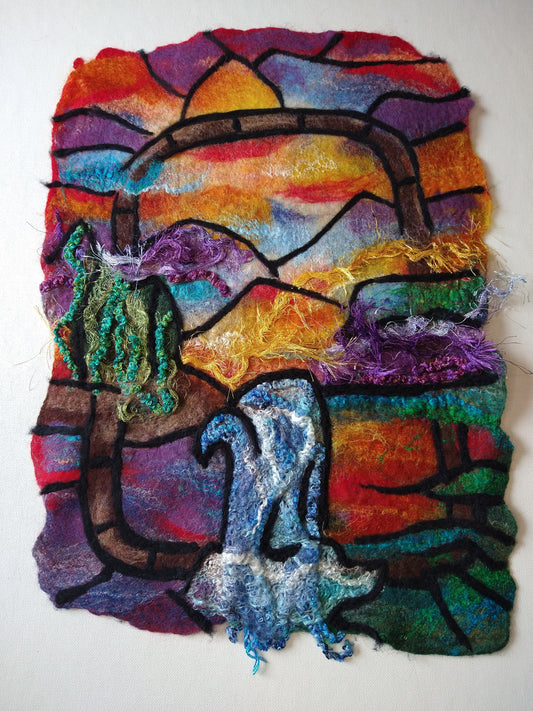 How to Needle-felt Stained glass