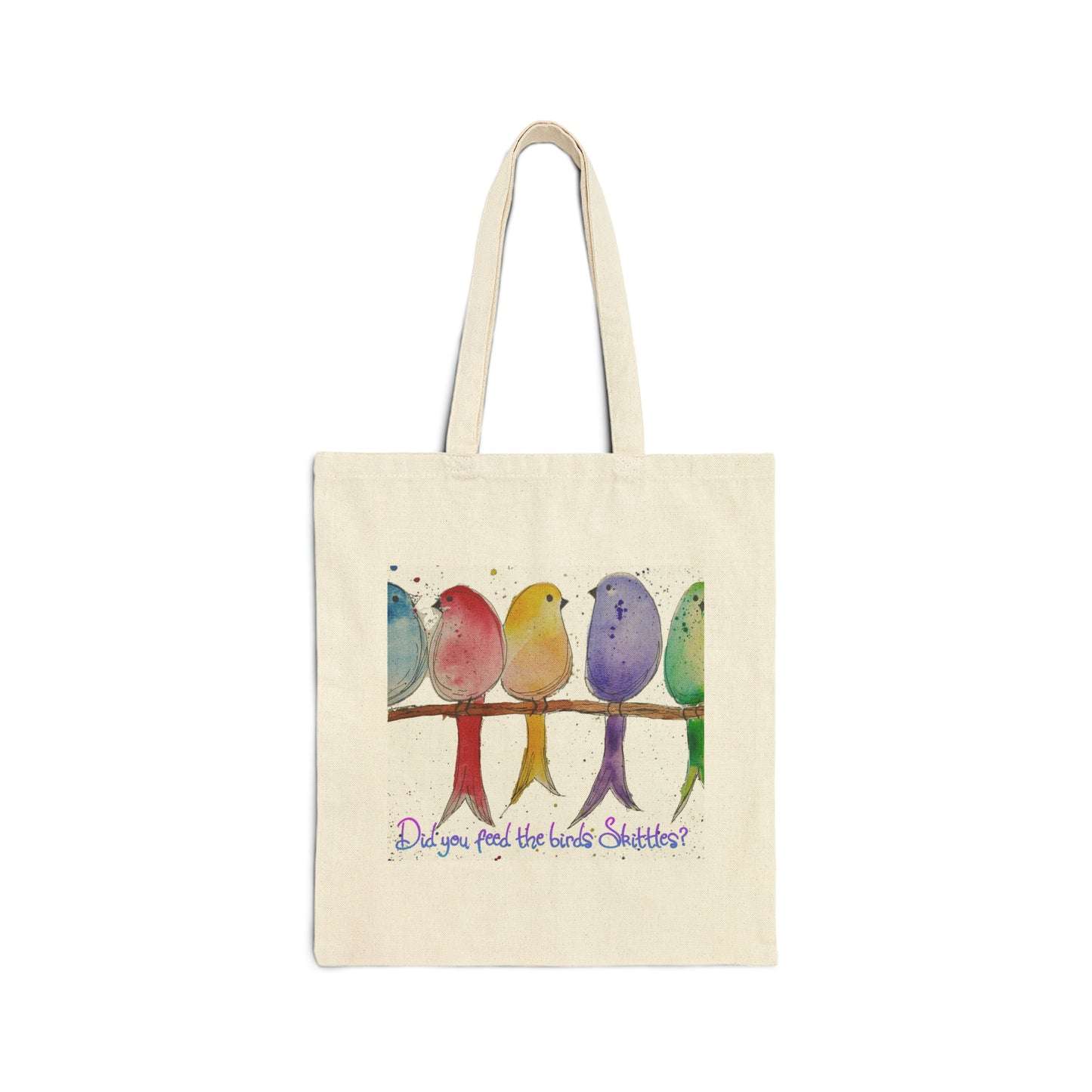 Bird Candy Cotton Canvas Tote Bag