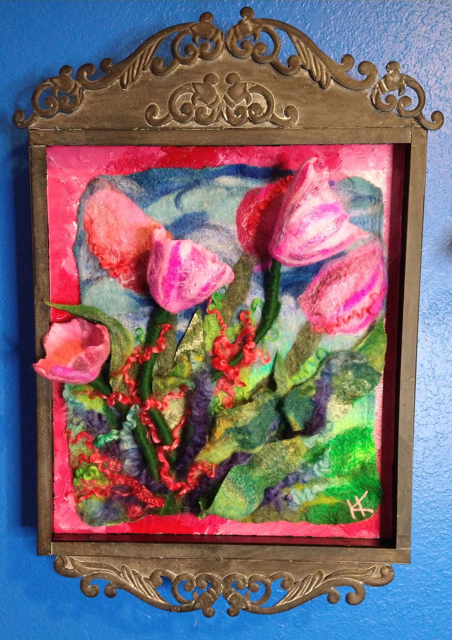 Vintage Tulip Tapestry