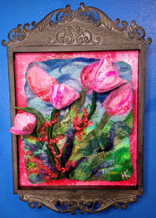 Vintage Tulip Tapestry