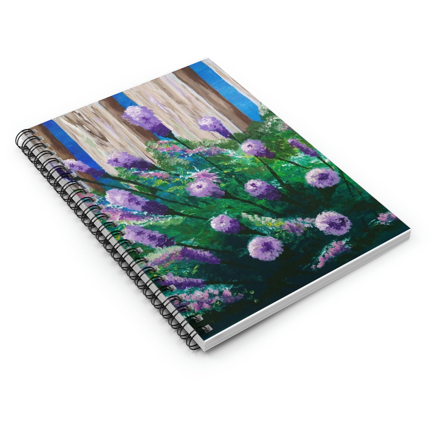Mary's Garden, Along the Fence, Spiral Notebook - Ruled Line