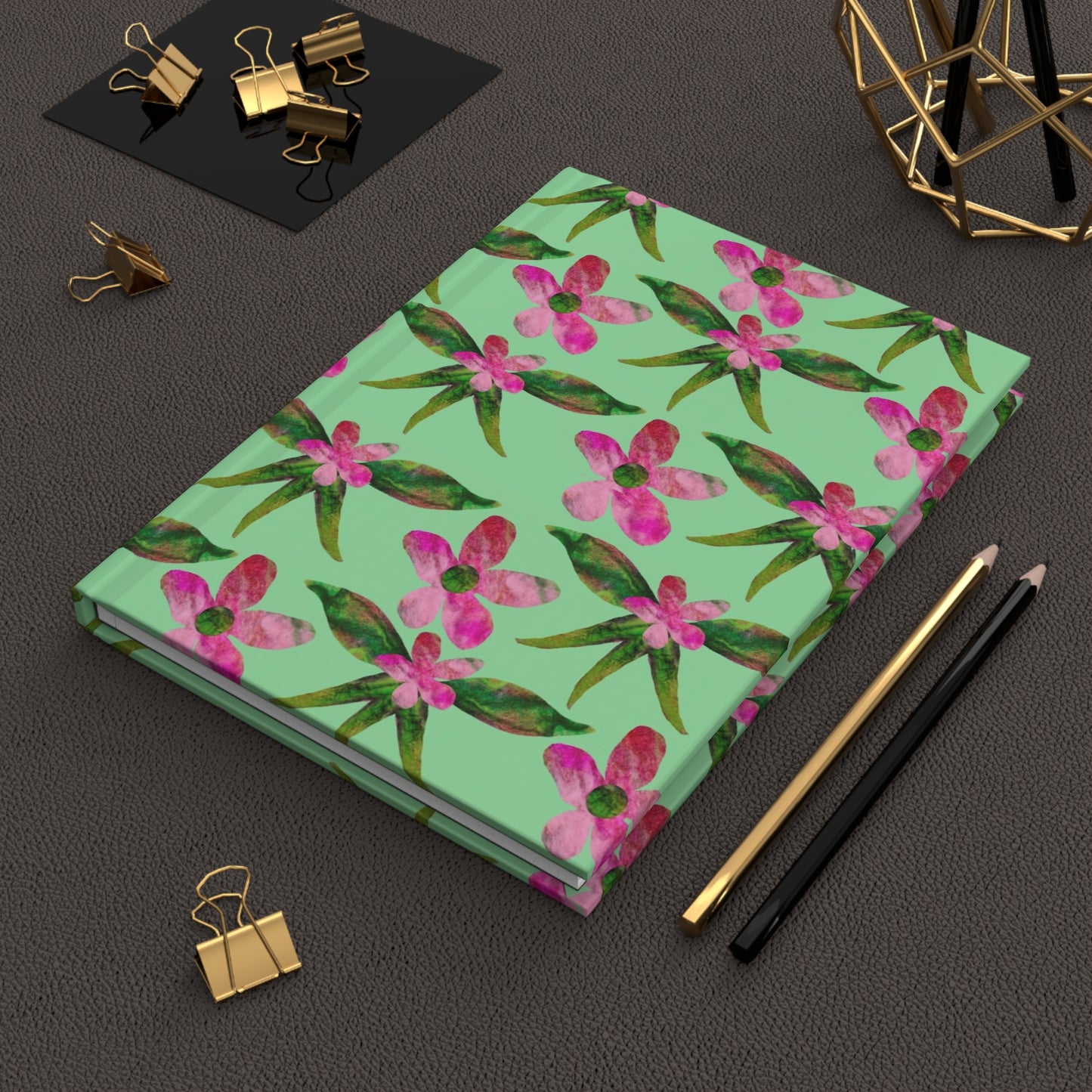 Tropical Flowers Hardcover Journal Matte