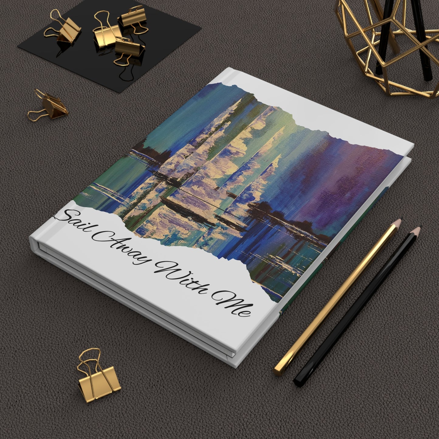 Sail Away With Me Hardcover Journal Matte