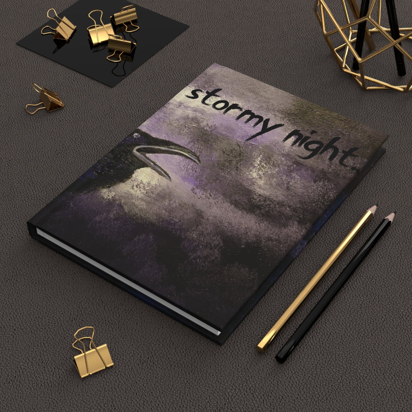 On a Dark, Stormy Night Hardcover Journal Matte