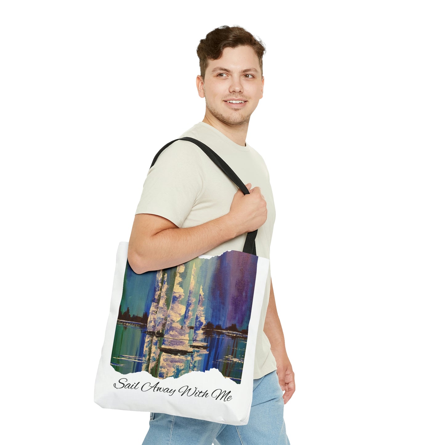 Sail Away With Me AOP Tote Bag
