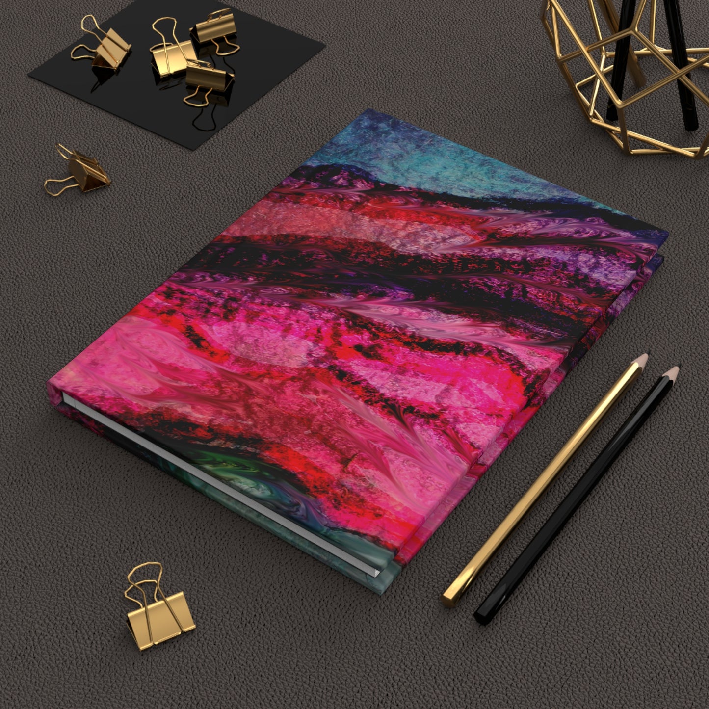 Purple Geode Hardcover Journal Matte