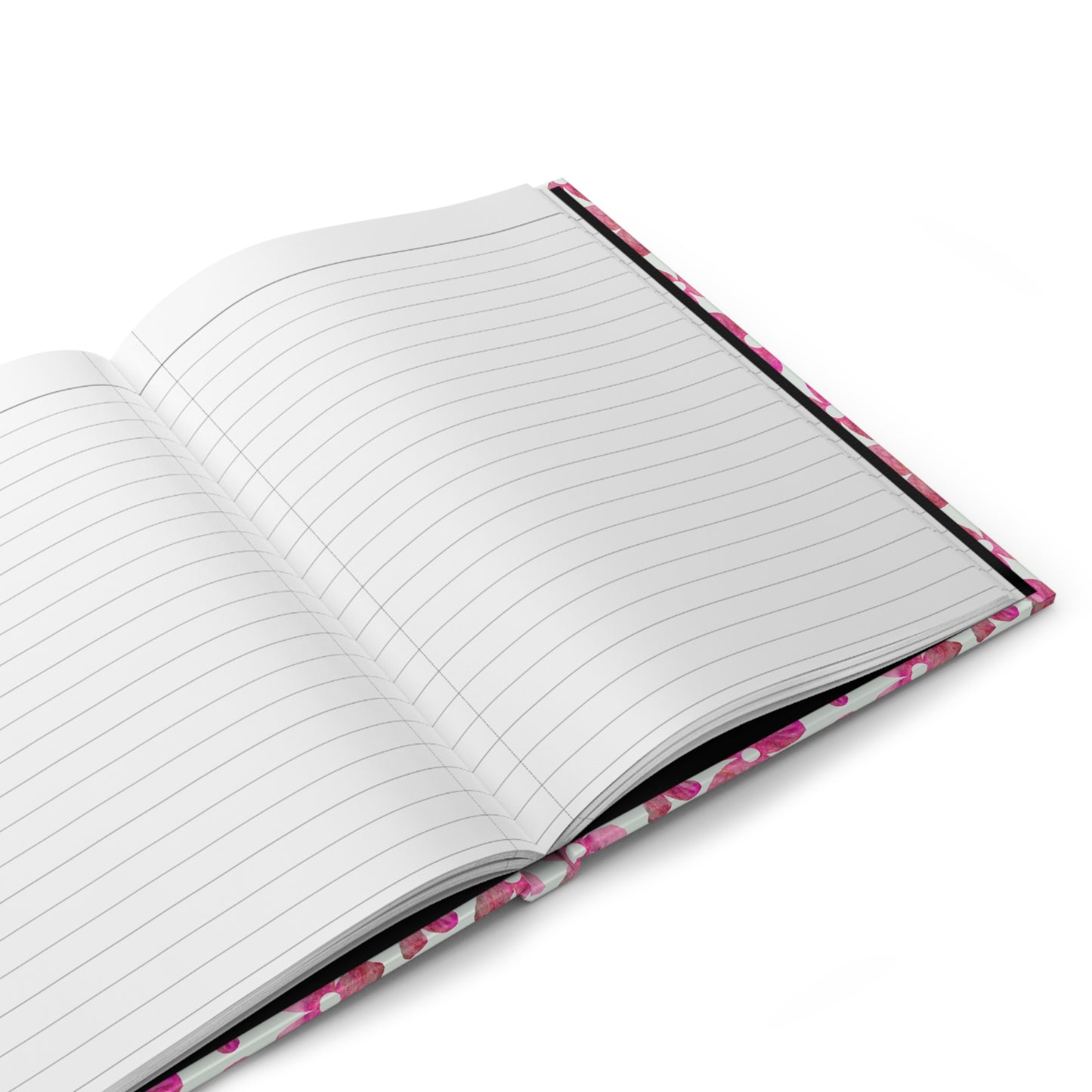 Pink Flowers Hardcover Journal Matte