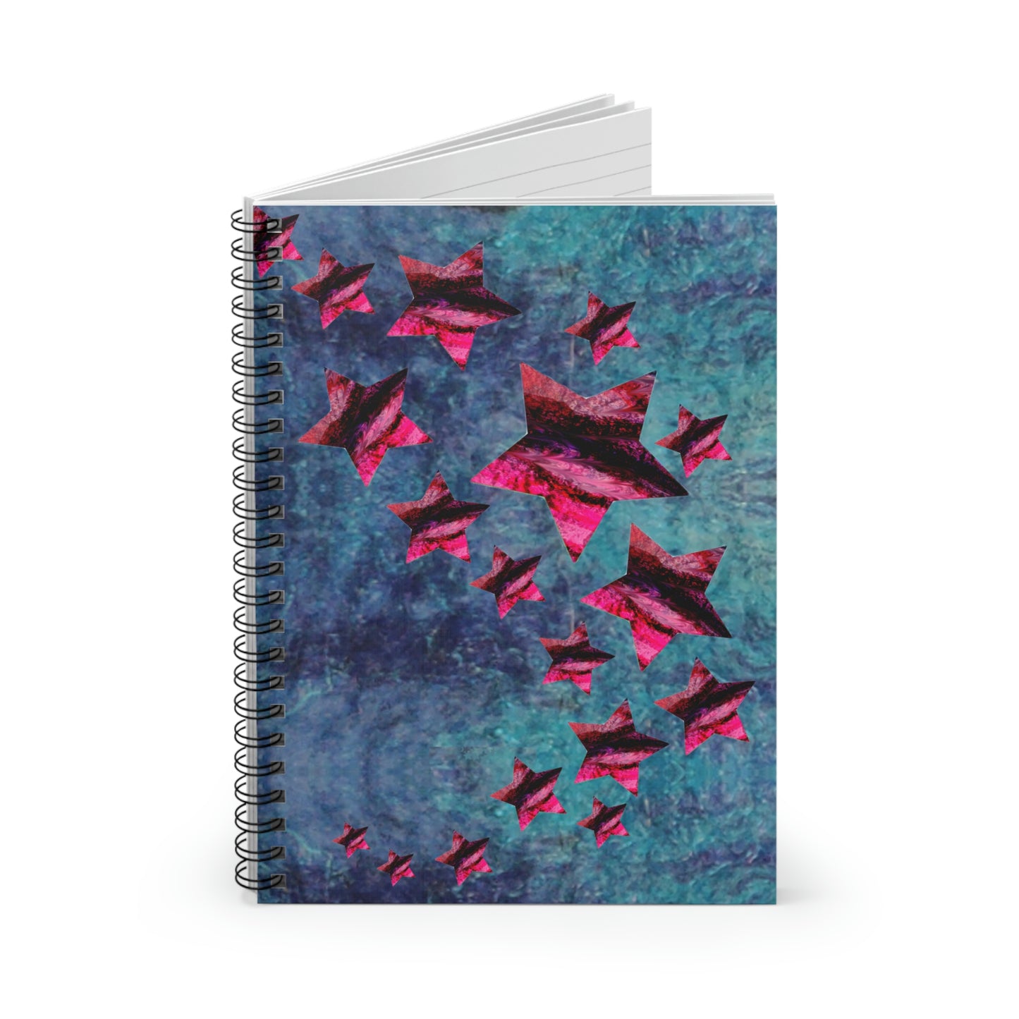 Purple Geode, The Starry Universe, Spiral Notebook - Ruled Line