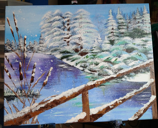 The Snowy Bridge