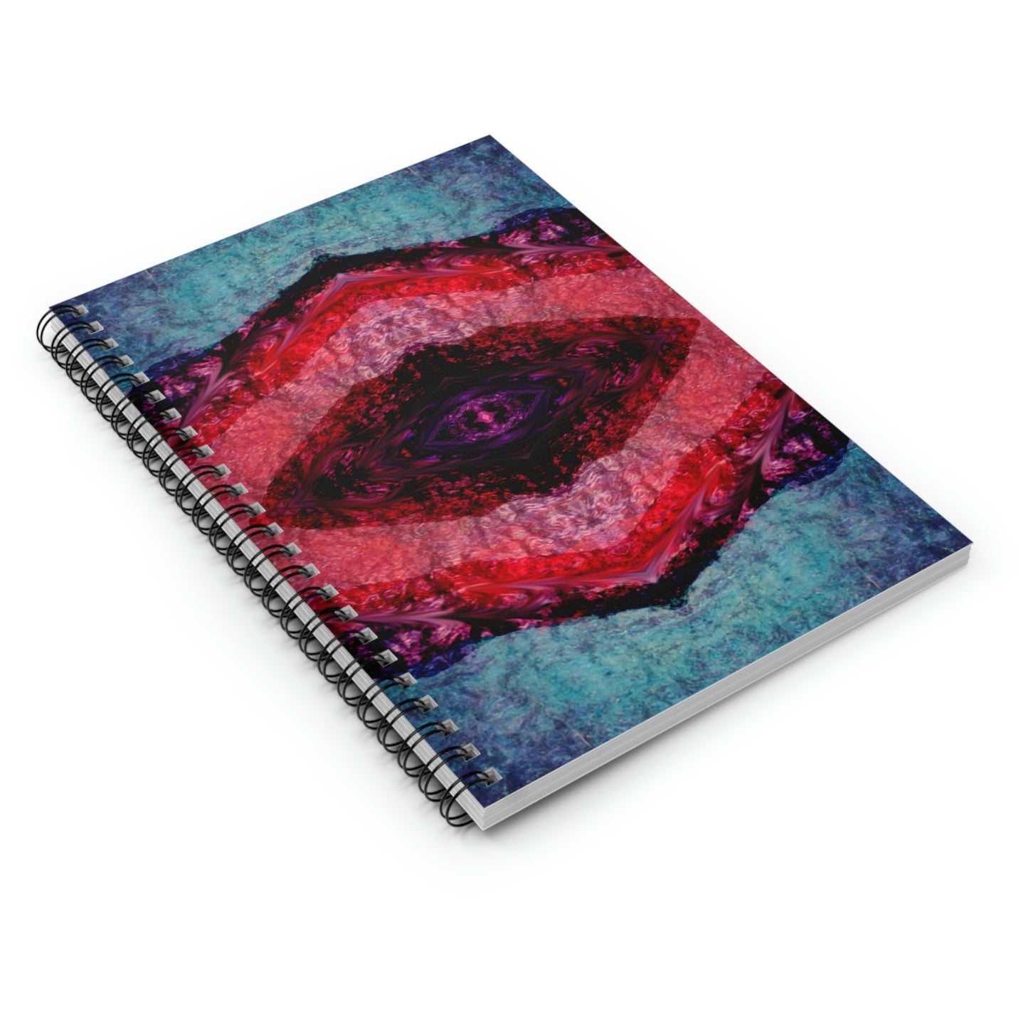 Purple Geode Spiral Notebook - Ruled Line