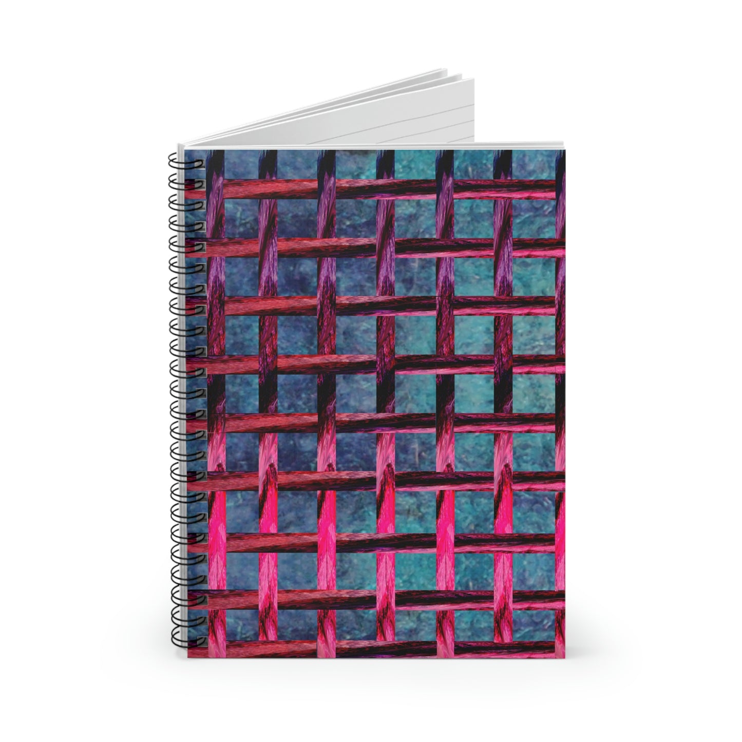 Purple Geode, Lattice Work, Spiral Notebook - Ruled Line