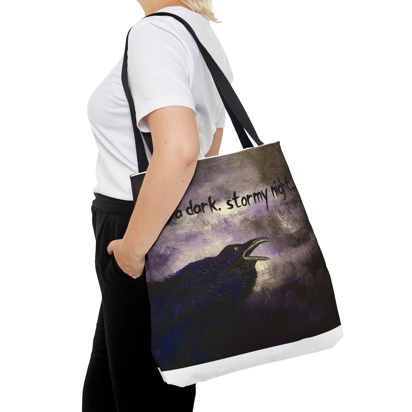 On a dark, stormy night AOP Tote Bag