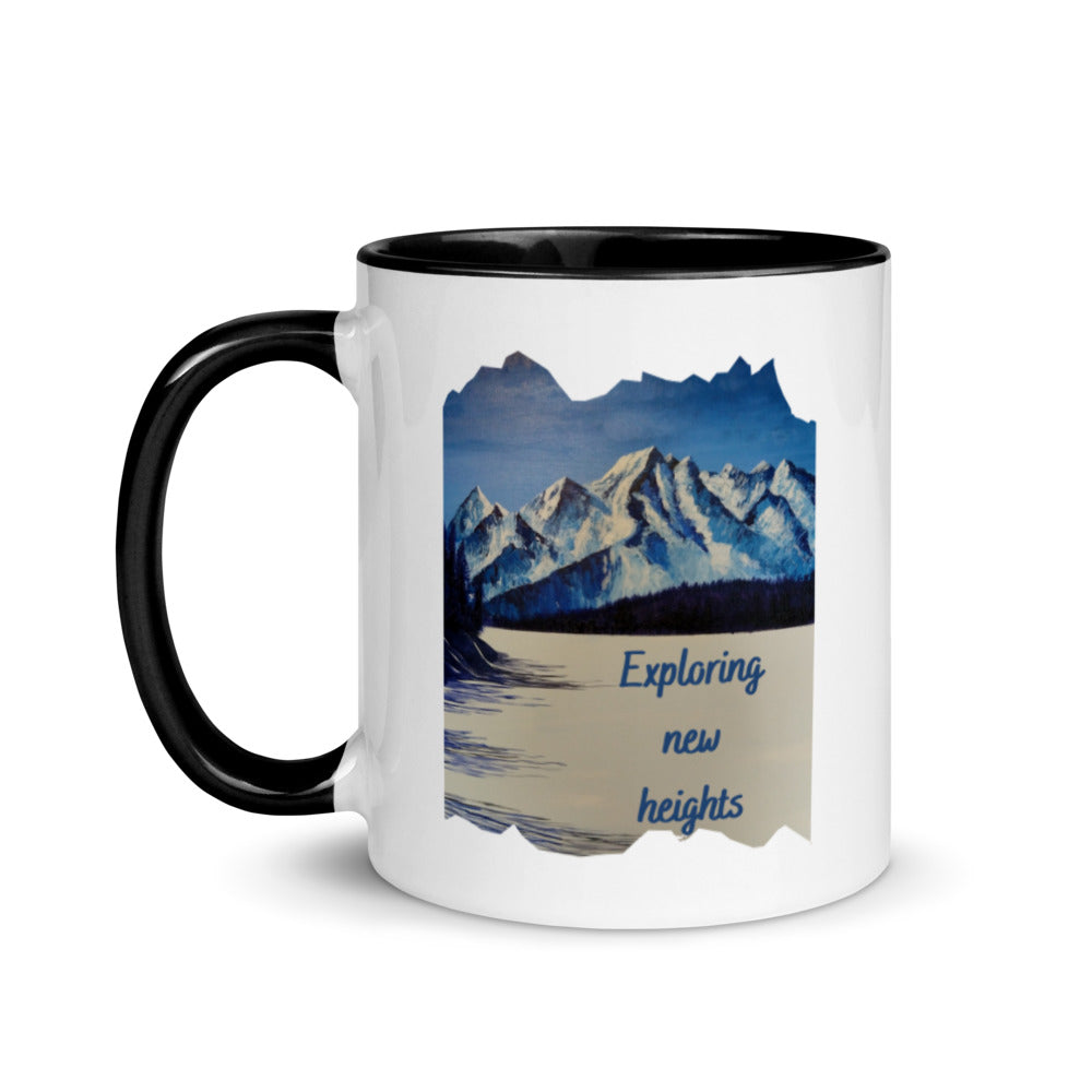 Exploring New Heights Mug with Color Inside