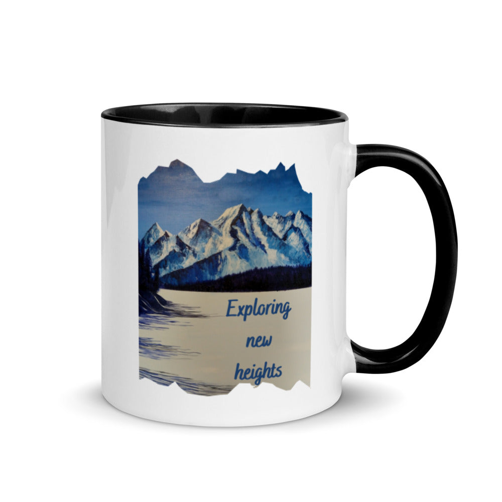 Exploring New Heights Mug with Color Inside