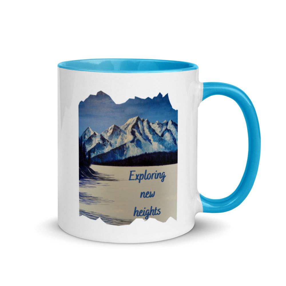 Exploring New Heights Mug with Color Inside