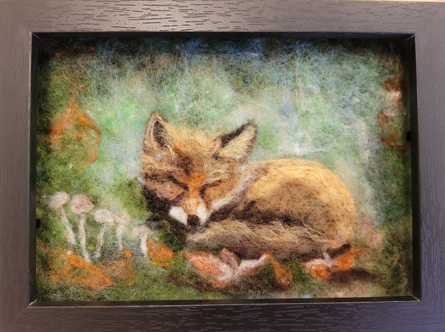 6x8 framed wool paintings