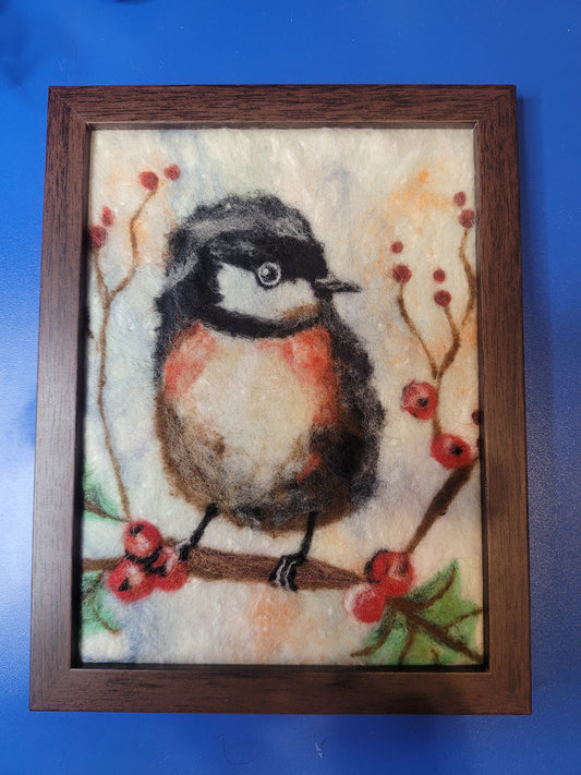 6x8 framed wool paintings