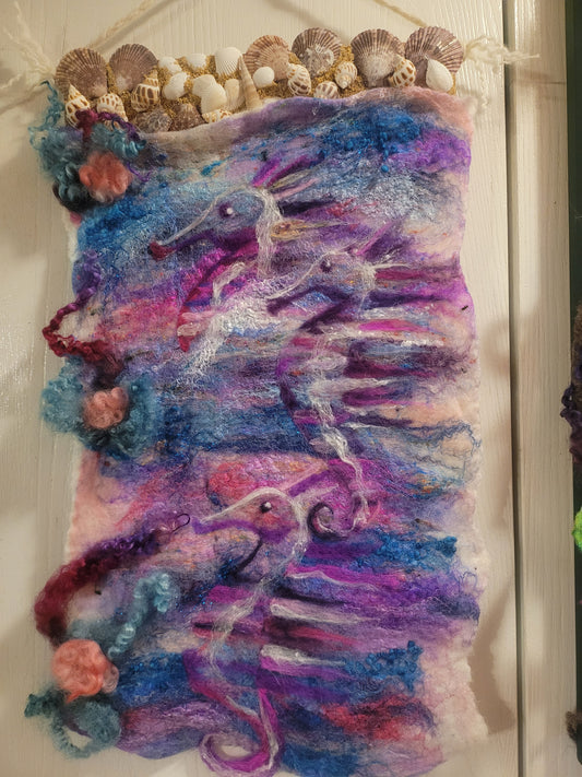 Watercolor Seahorses