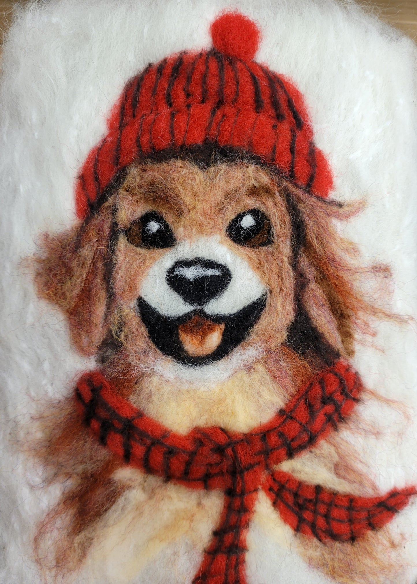 6x8 framed wool paintings