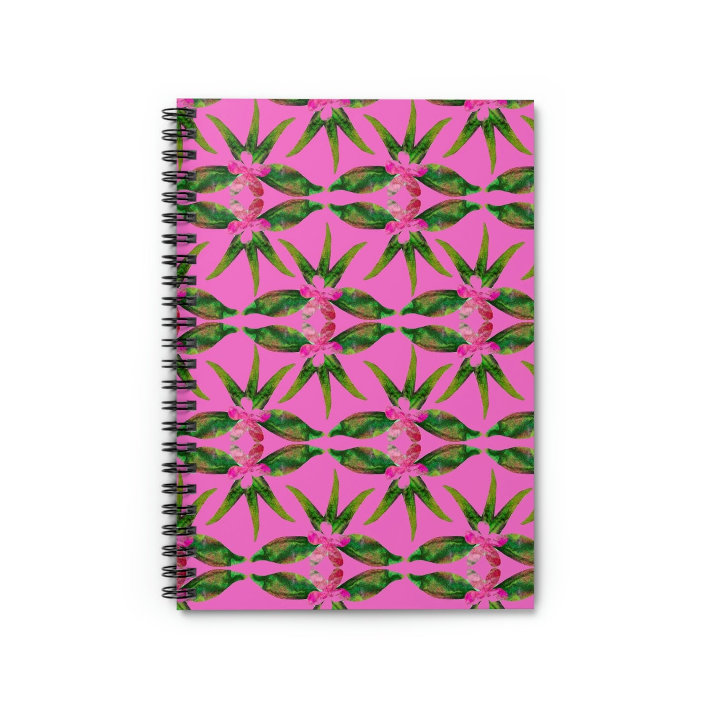 Summer Mint, Tropical Pink, Spiral Notebook - Ruled Line