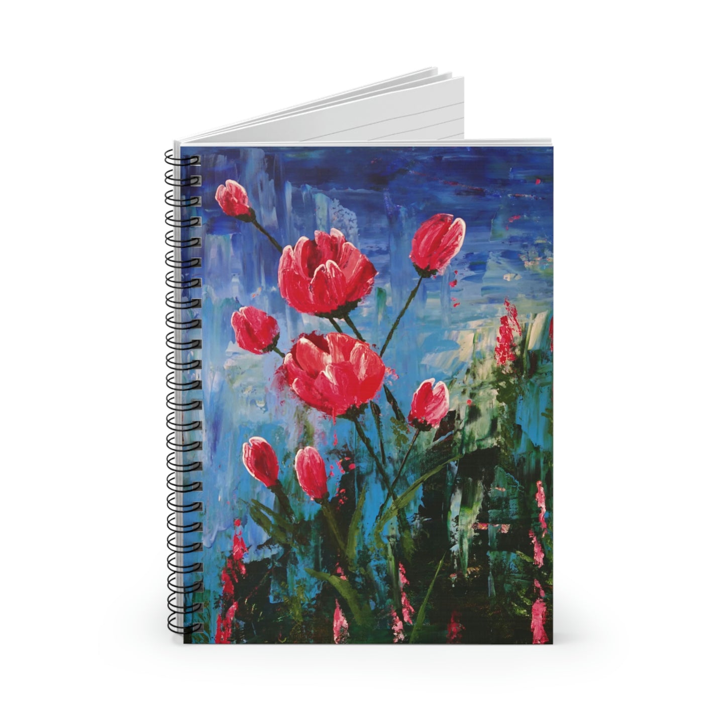 Mary's Garden, Tulips, Spiral Notebook - Ruled Line