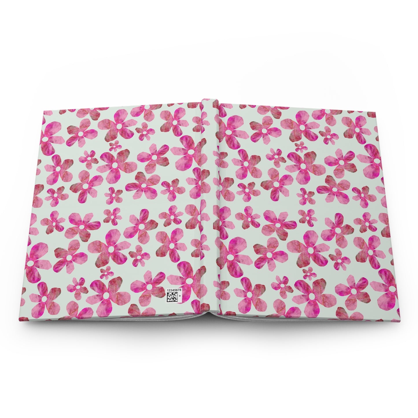 Pink Flowers Hardcover Journal Matte