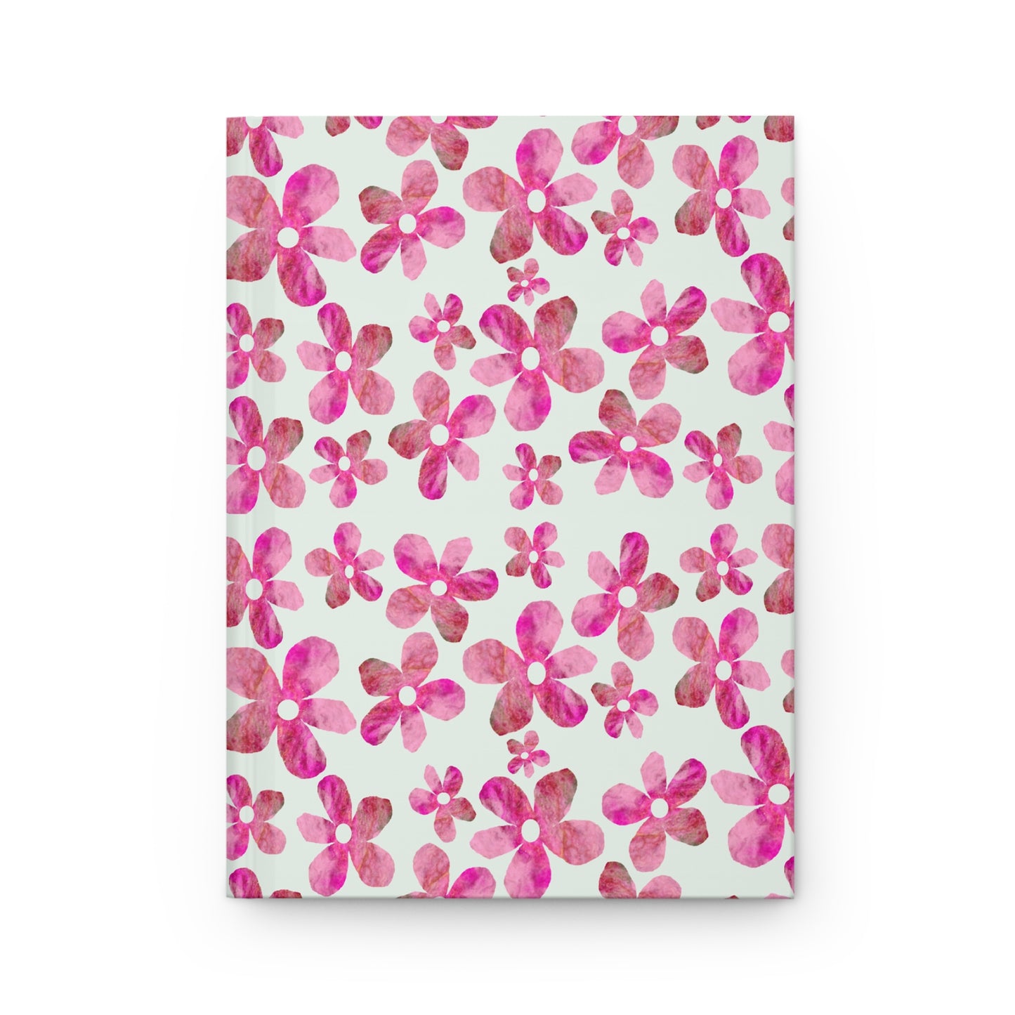 Pink Flowers Hardcover Journal Matte