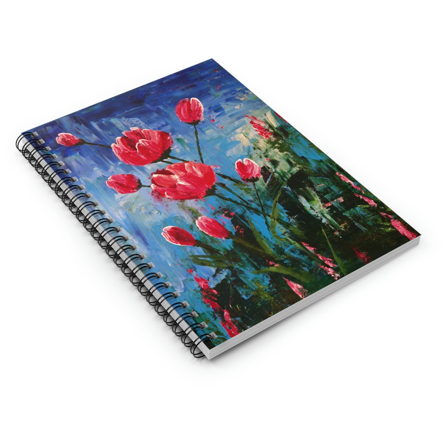 Mary's Garden, Tulips, Spiral Notebook - Ruled Line