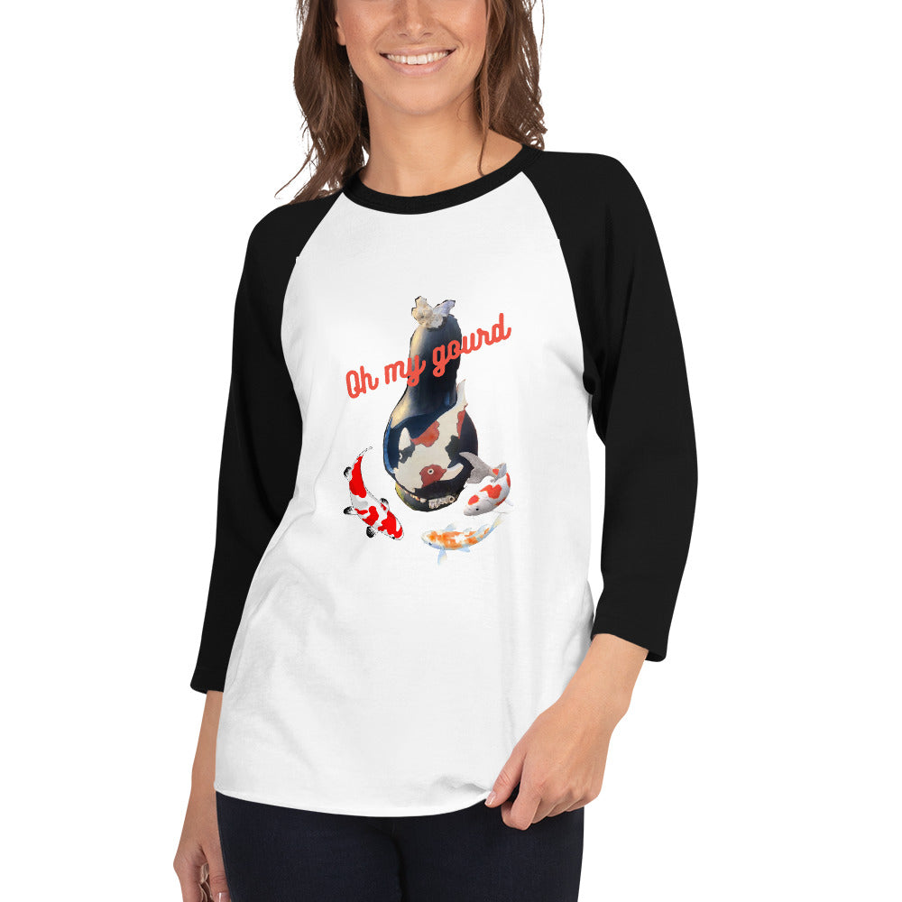 Oh My Gourd 3/4 sleeve raglan shirt