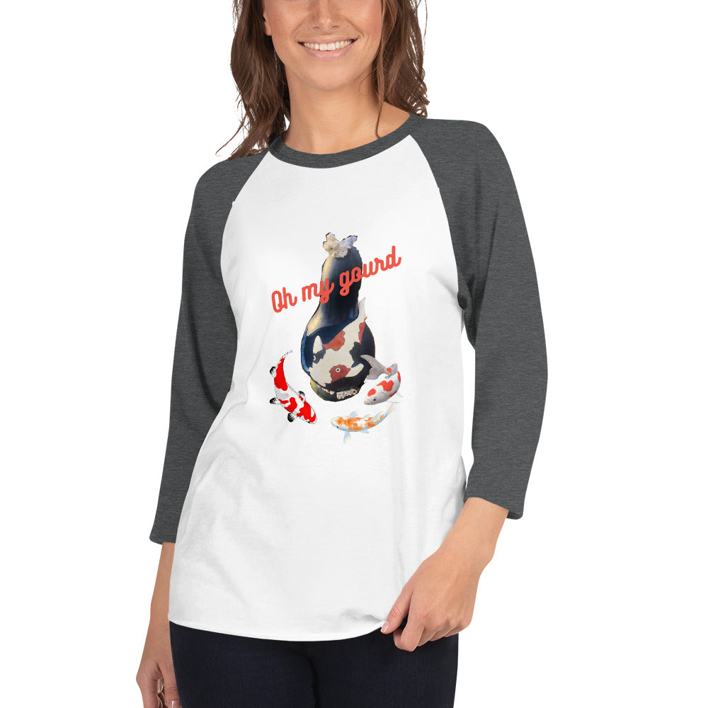 Oh My Gourd 3/4 sleeve raglan shirt