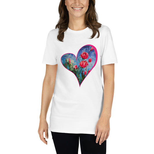 Tulip Heart Short-Sleeve Unisex T-Shirt