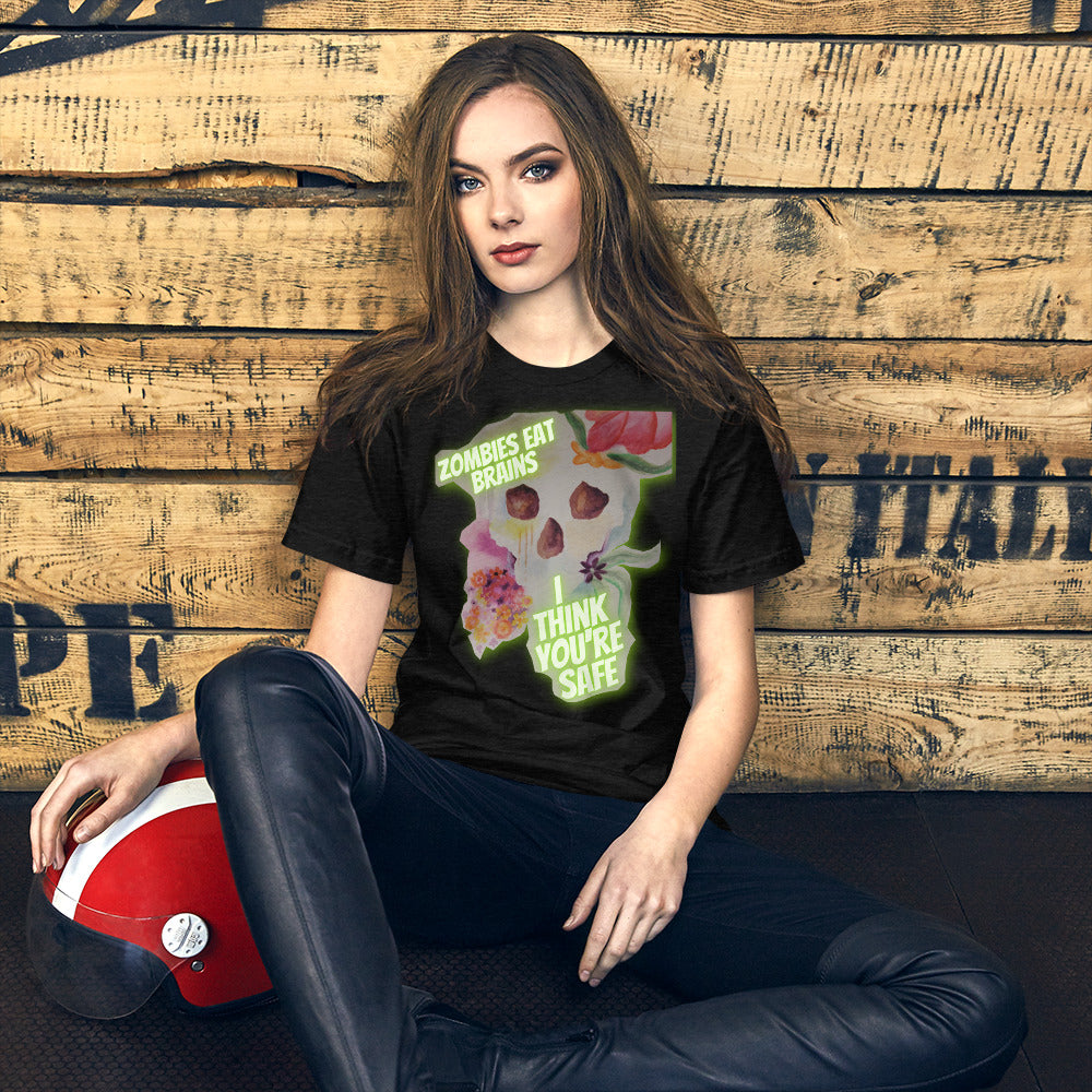 Zombies Eat Brains Short-Sleeve Unisex T-Shirt