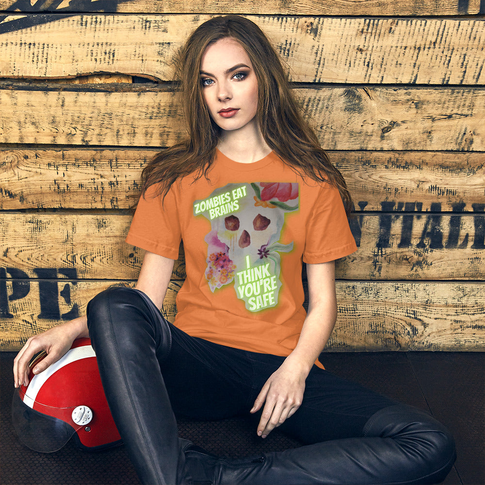 Zombies Eat Brains Short-Sleeve Unisex T-Shirt