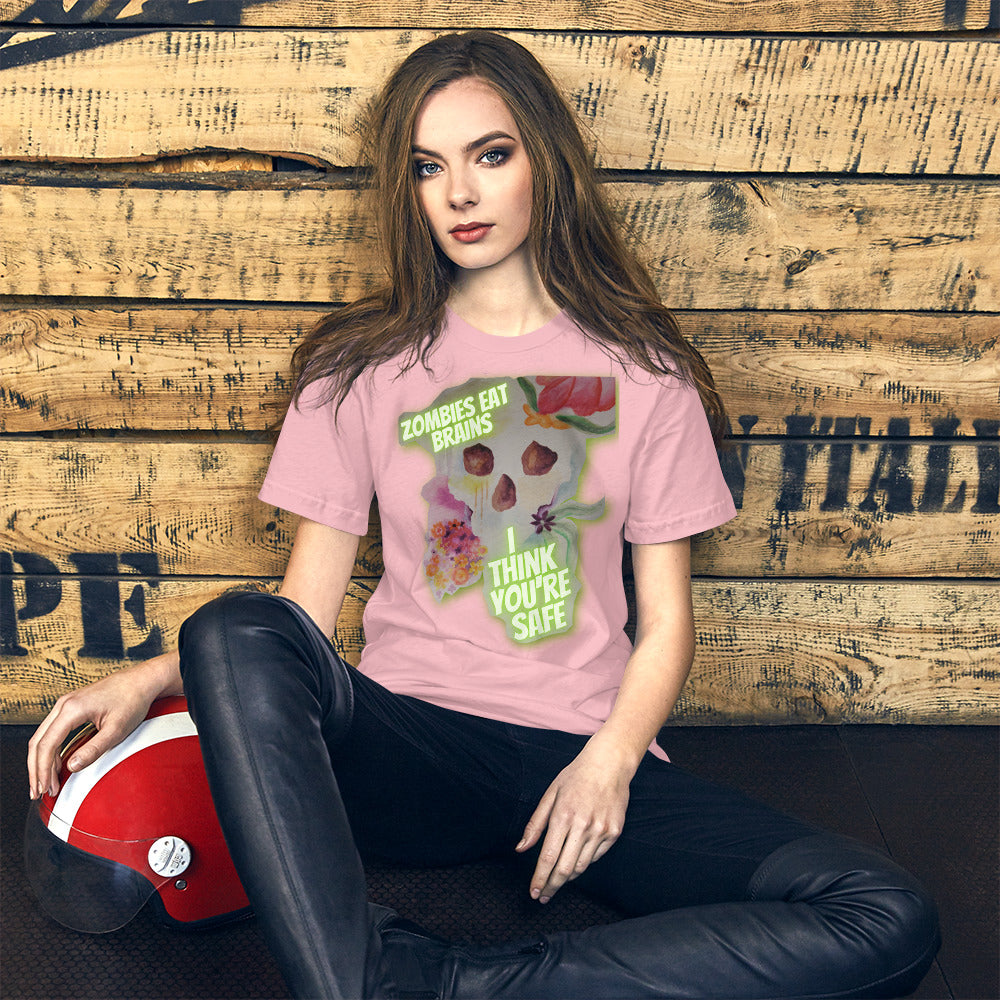 Zombies Eat Brains Short-Sleeve Unisex T-Shirt