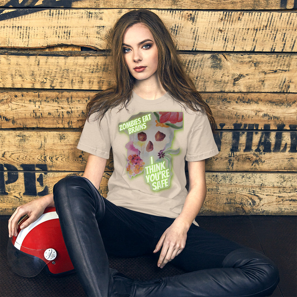 Zombies Eat Brains Short-Sleeve Unisex T-Shirt