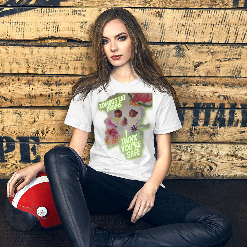 Zombies Eat Brains Short-Sleeve Unisex T-Shirt