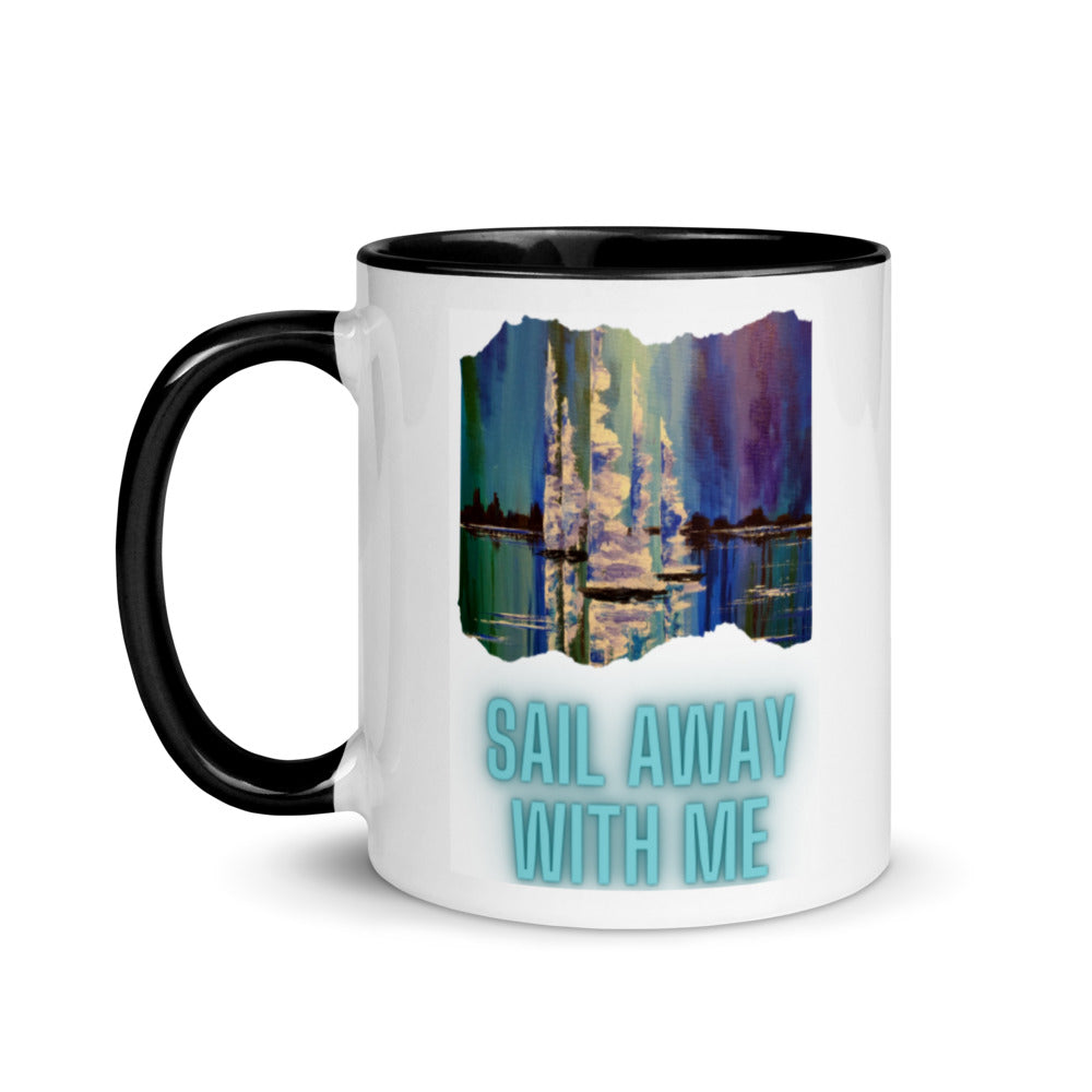 Sail Away Mug with Color Inside