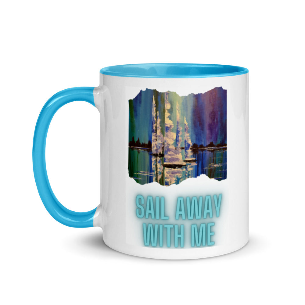 Sail Away Mug with Color Inside