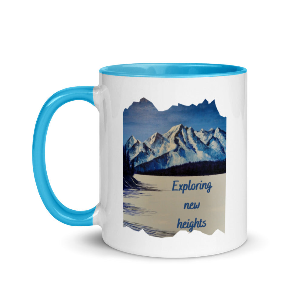 Exploring New Heights Mug with Color Inside