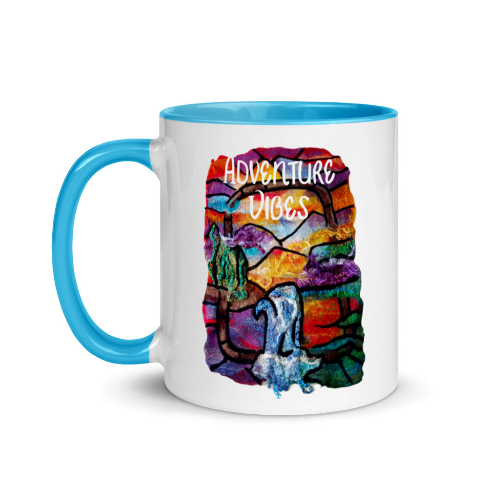 Adventure Vibes Coffee Mug with Color Inside